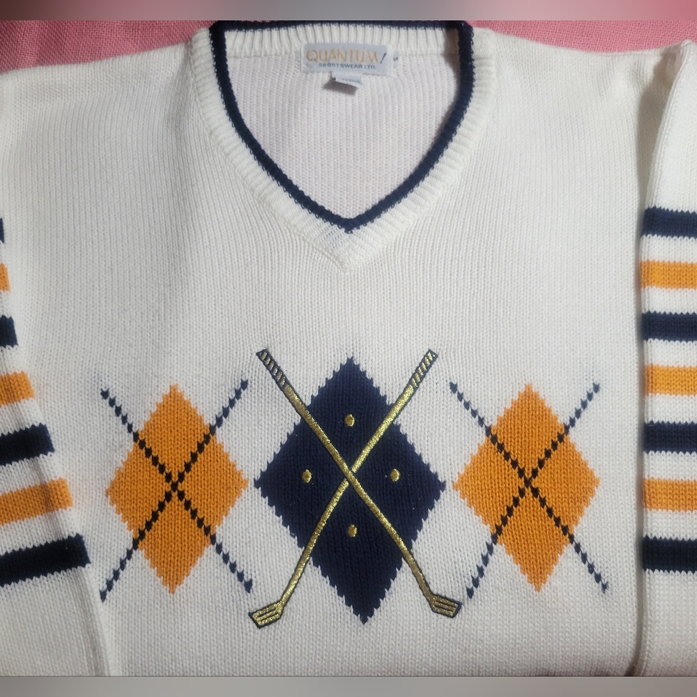 Vintage Golf Sweater 80s/90s Clubs